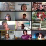 19 mulheres e 1 homem em formação online.