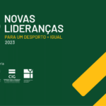 Novas Lideranças para um desporto + igual - logos comité olompico, olimpic solidarity, ipdj, cig, ppdm