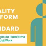 Imagem com o título do programa com um ícone metade homem e metadade mulher, com fundo amarelo e verde