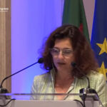 Fotografia da intervenção da presidente da CIG