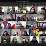 Imagem da sessão online com os vários participantes