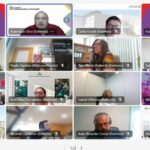 Imagem com as pessoas que participaram na formação on-line