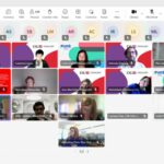 Imagem do webinar com as pessoas participantes